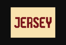 Jersey Font Poster 1