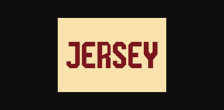 Jersey Font Poster 1