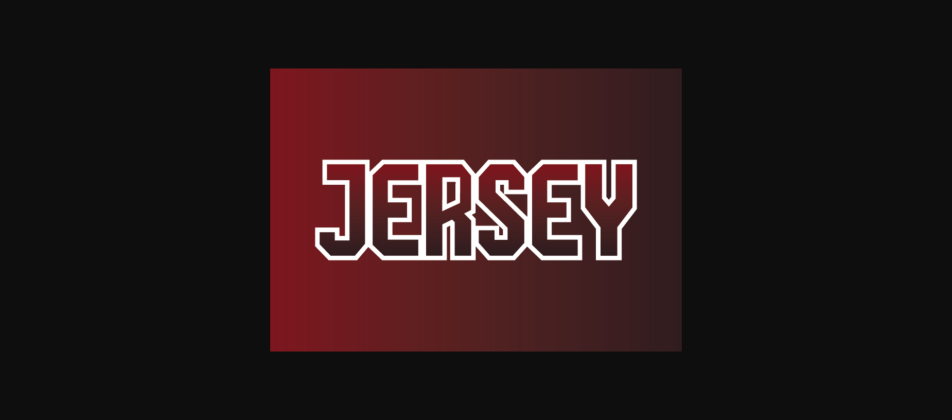 Jersey Font Poster 4