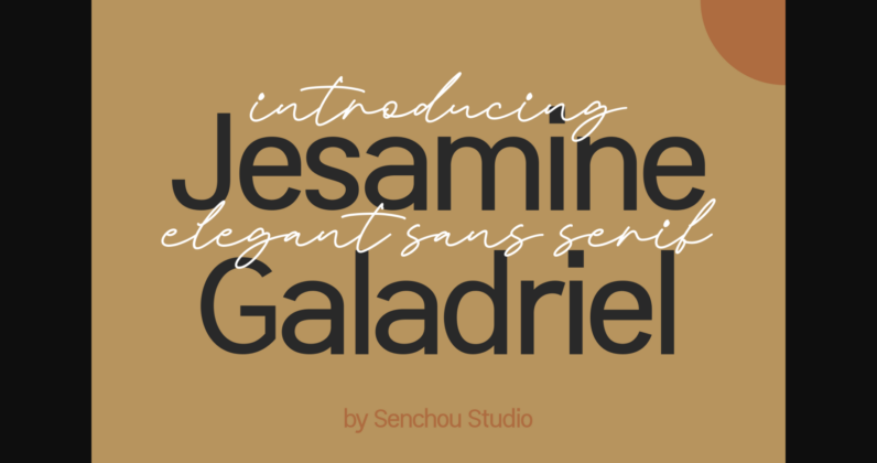 Jesamine Galadriel Font Poster 3