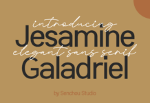 Jesamine Galadriel Font Poster 1