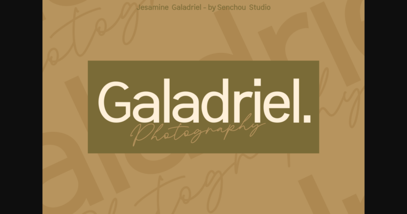 Jesamine Galadriel Font Poster 8