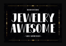 Jewelry Awesome Font Poster 1