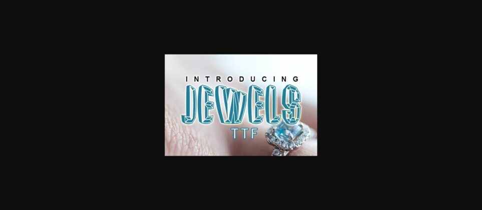 Jewels Font Poster 3