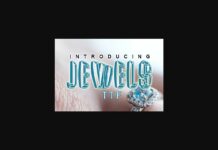 Jewels Font Poster 1