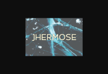 Jhermose Font Poster 1