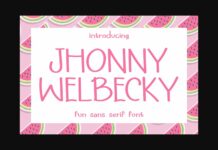 Jhonny Welbecky Font Poster 1