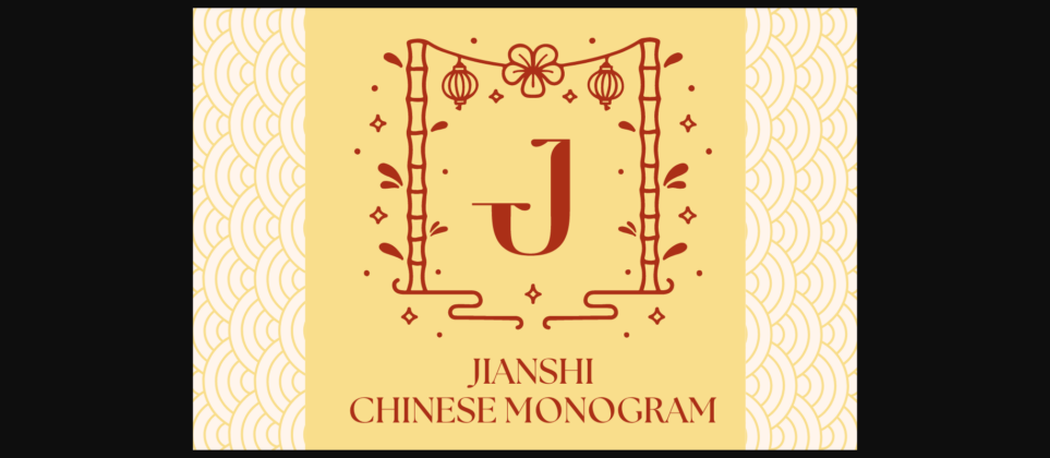 Jianshi Chinese Monogram Font Poster 1