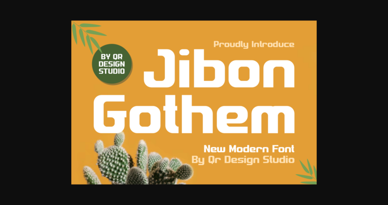 Jibon Gothem Font Poster 3