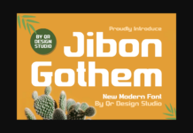 Jibon Gothem Font Poster 1