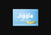 Jiggle Font Poster 1
