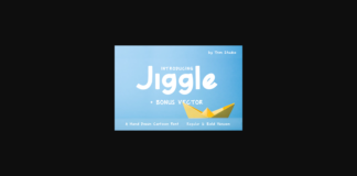 Jiggle Font Poster 1