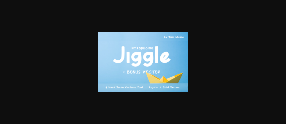 Jiggle Font Poster 1