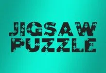 Jigsaw Puzzle Font Jigsaw Puzzle Font Poster 1