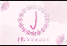 Jilly Monogram Font Poster 1