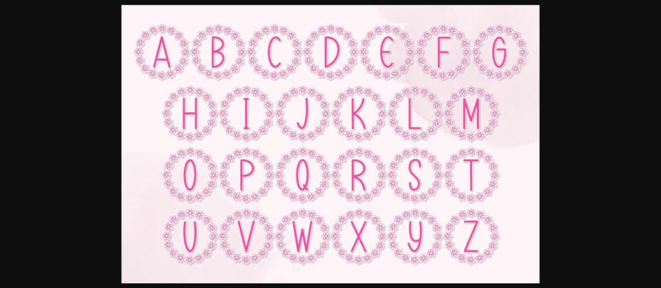 Jilly Monogram Font Poster 5