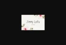 Jimmy Lofu Font Jimmy Lofu Font Poster 1