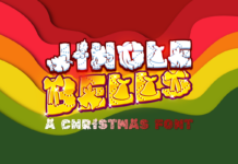 Jingle Bells Font Poster 1