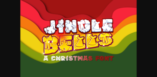 Jingle Bells Font Poster 1