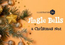 Jingle Bells Font Poster 1