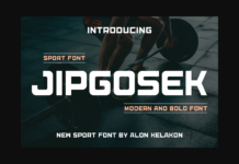 Jipgosek Font Poster 1