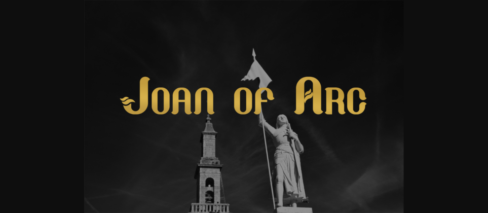 Joan of Arc Font Poster 3