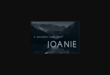Joanie Font Poster 1