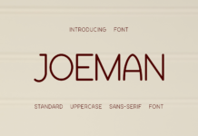 Joeman Font Poster 1
