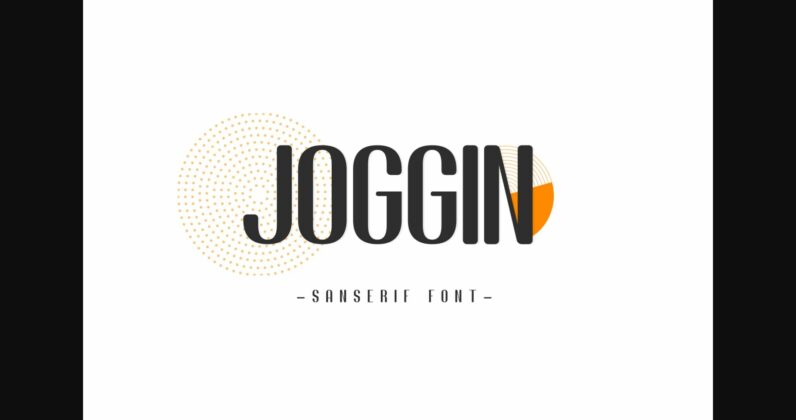 Joggin Font Poster 3