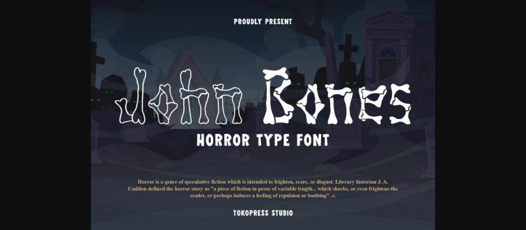 John Bones Font Poster 3