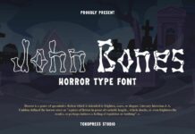 John Bones Font Poster 1