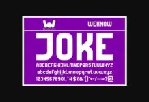 Joke Font Poster 1