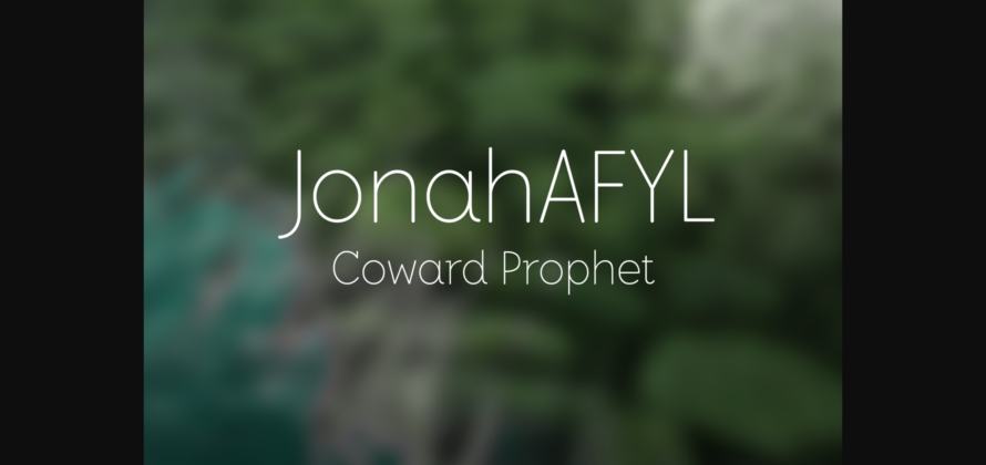 JonahAFYL Font Poster 3