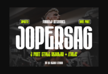 Jopersag Font Poster 1