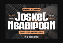 Joskel Ngabiporn Font Poster 1