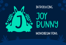 Joy Bunny Font Poster 1
