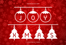 Joy Xmas Font Poster 1