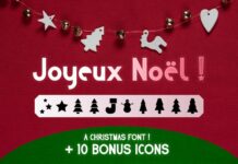 Joyeux Noël Font Poster 1