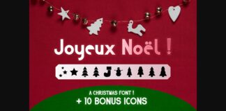 Joyeux Noël Font Poster 1