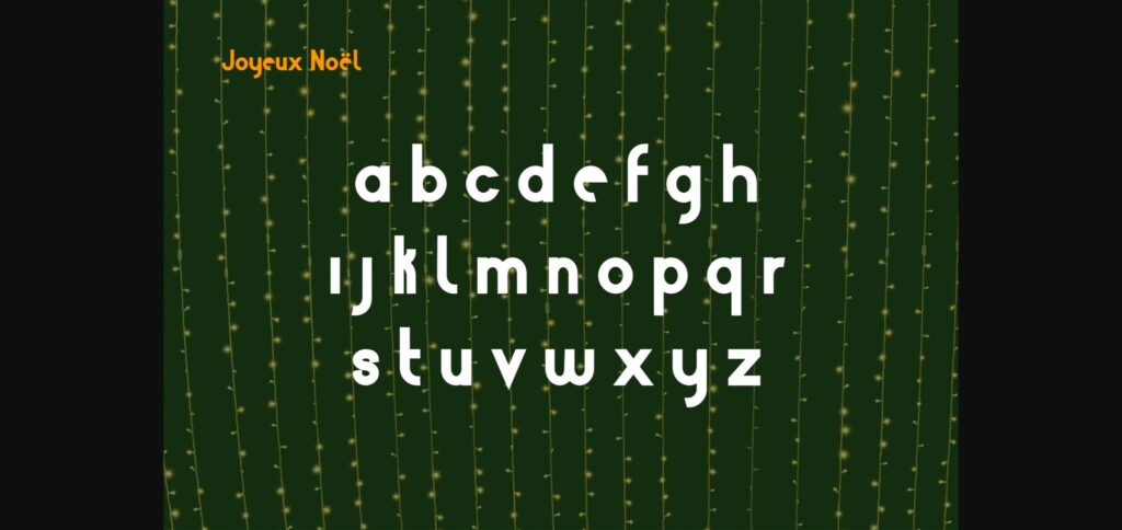 Joyeux Noël Font Poster 2