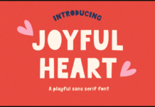 Joyful Heart Font Poster 1