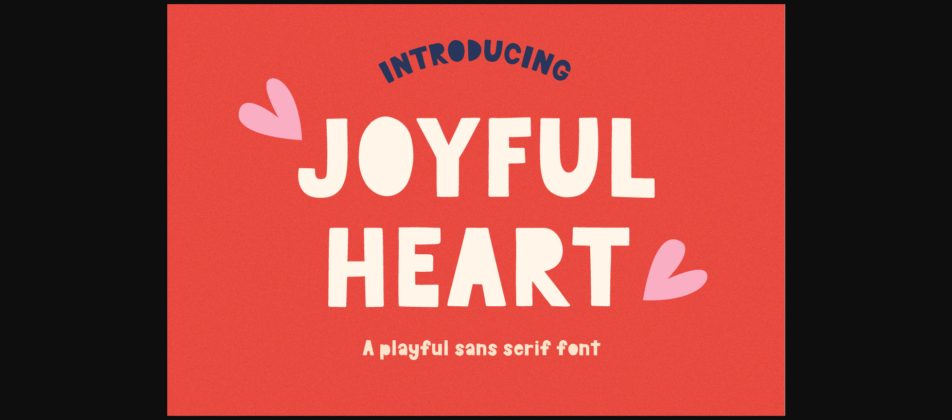 Joyful Heart Font Poster 1