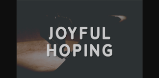 Joyful Hoping Font Poster 1