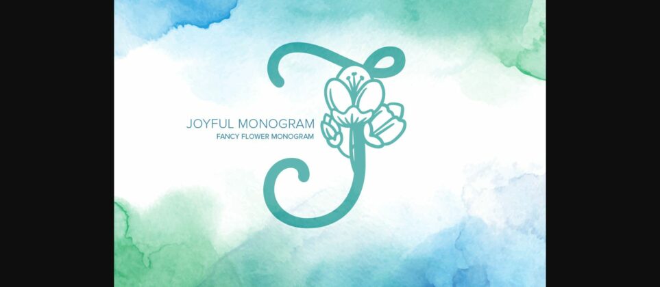 Joyful Monogram Font Poster 3