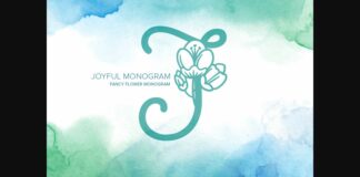 Joyful Monogram Font Poster 1