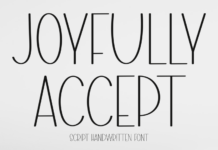 Joyfully Accept Font Poster 1