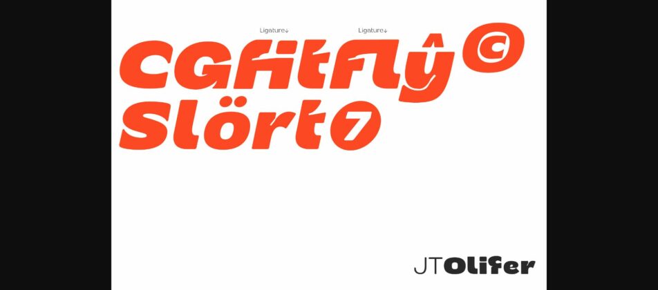 Jt Olifer Font Poster 9