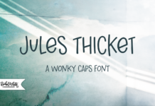 Jules Thicket Font Poster 1