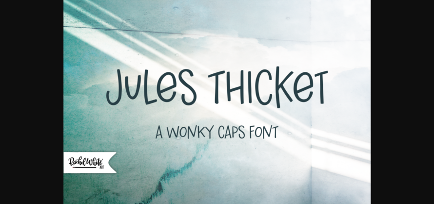 Jules Thicket Font Poster 1