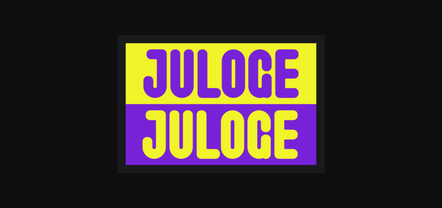 Juloge Font Poster 6